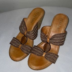 Italian Shoemakers Wedge Sandals